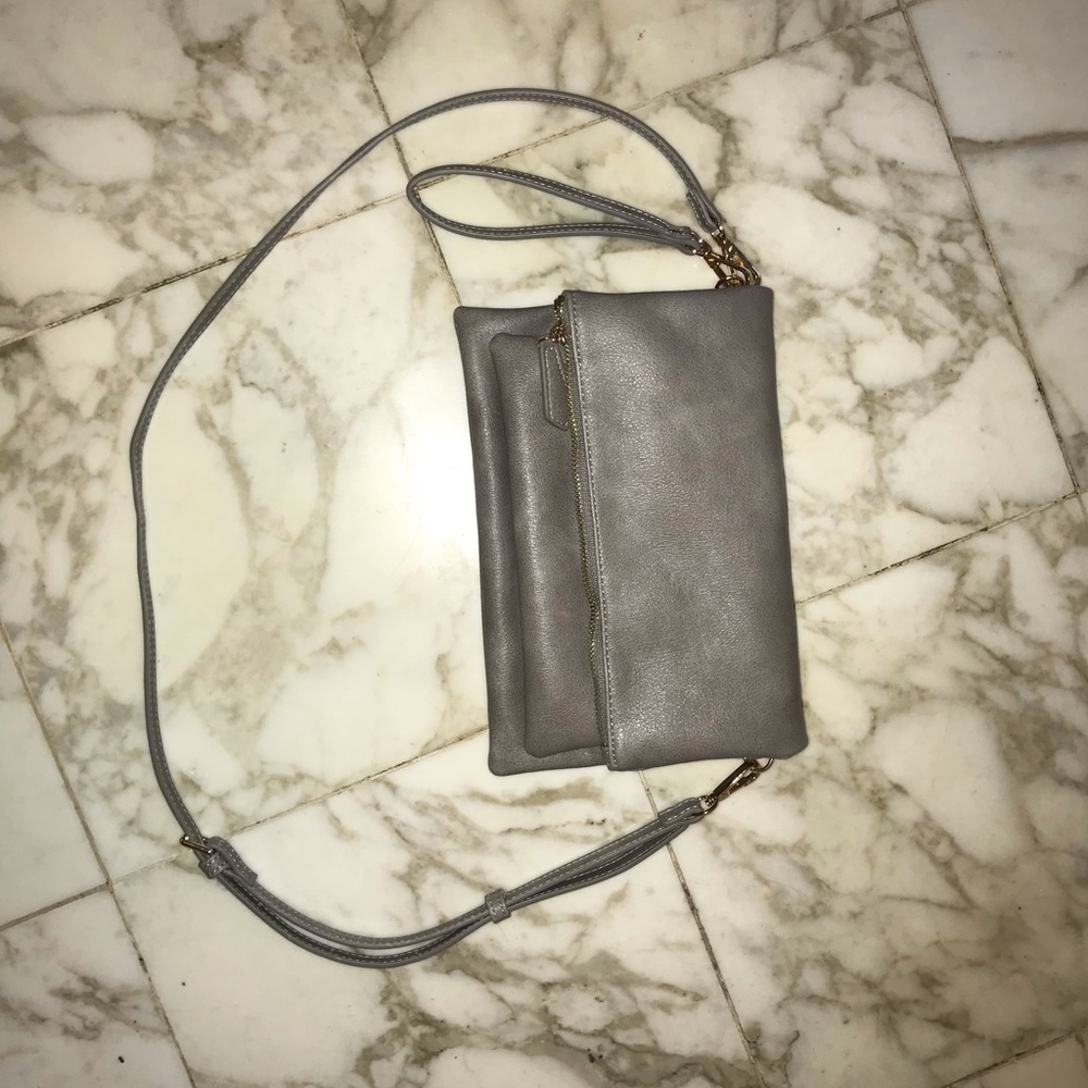 Grey Meige Multi Compartment Crossbody
